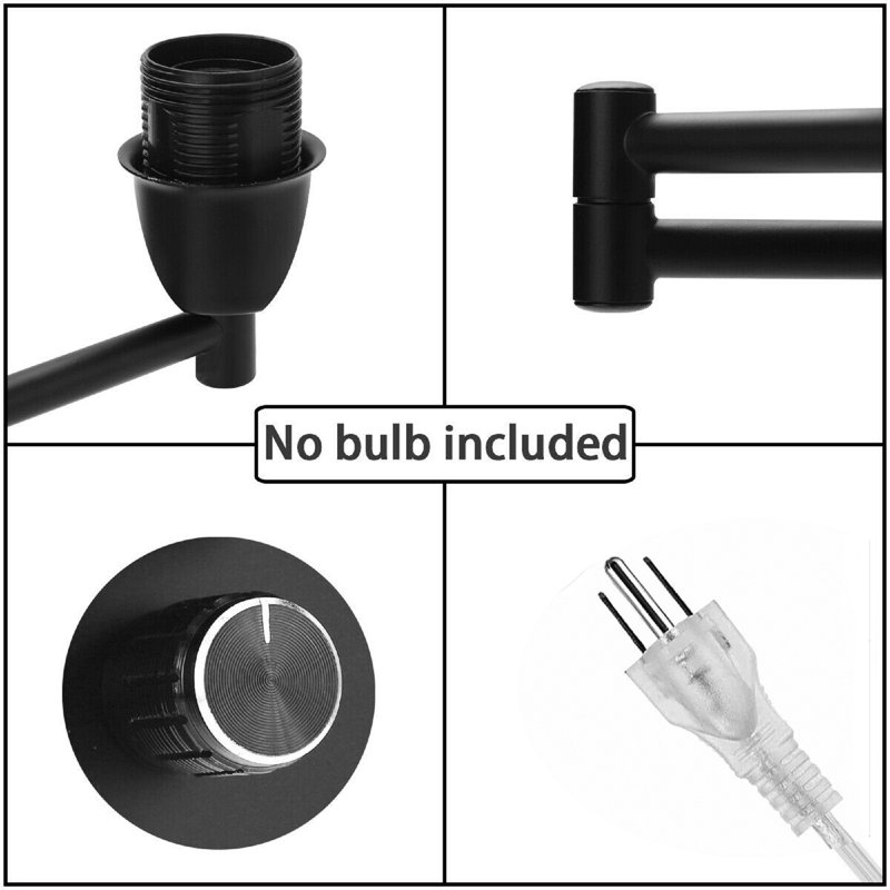 Orren Ellis Lukan Plugin Swing Arm Sconce & Reviews Wayfair